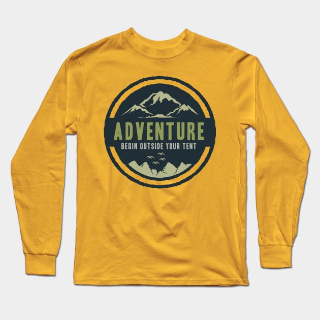 Adventure Long Sleeve T-Shirt by RadCoolguy